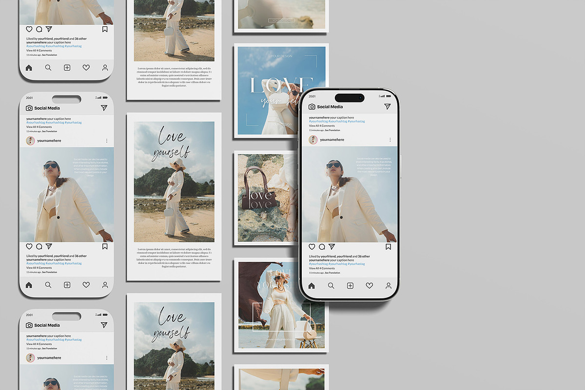 Social Media Mockup, a Device Mockup by ZifaraDesign (Photo 2 of 11)