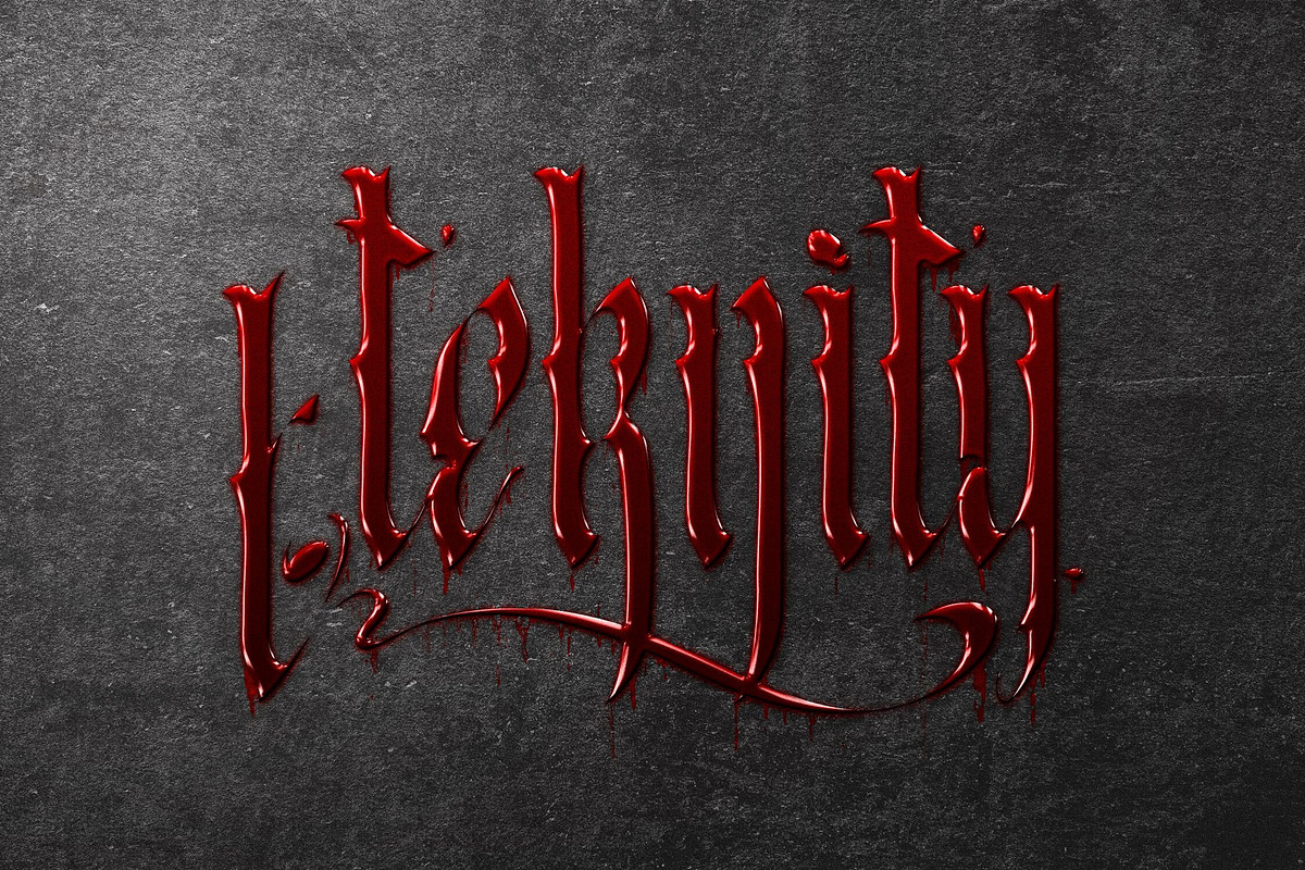 Bloody Text Effect, a Layer Style Add-On by Design Squad (Photo 2 of 3)