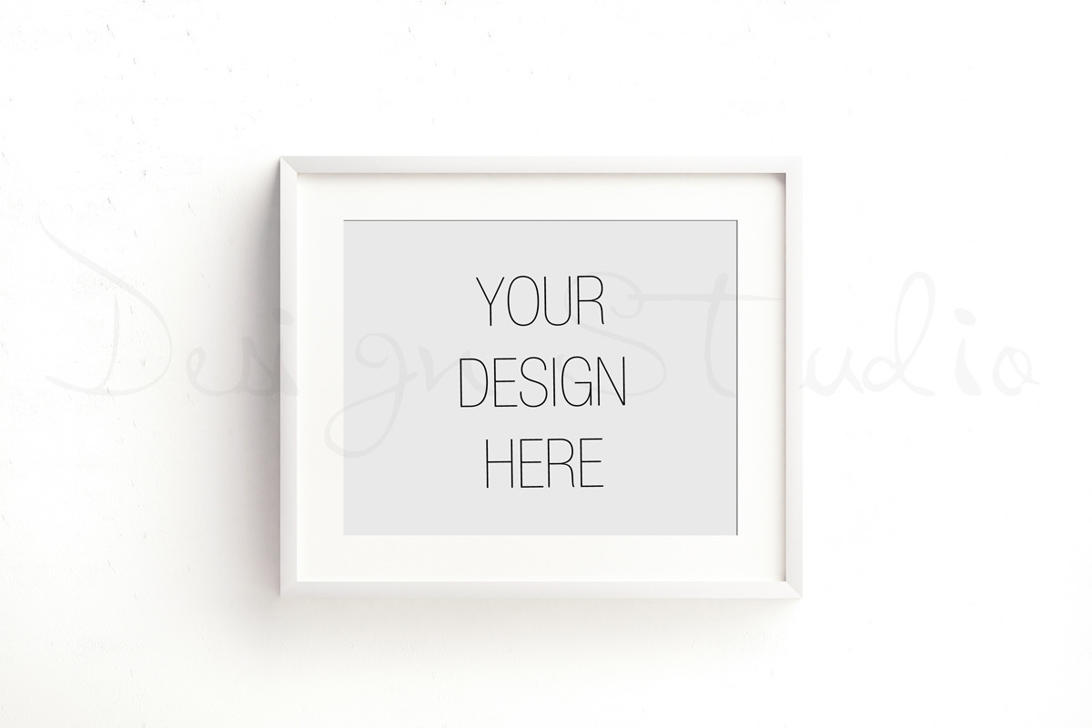 vertical & horizontal white frame, a Print Template by HisariDS Mockup Design (Photo 2 of 5)