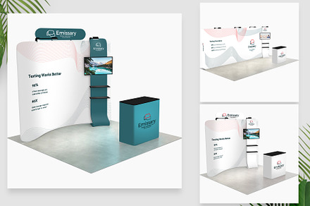 Trade Show Booth Mockup Template, an Object 3D Model by Screatives