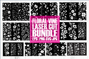 Floral Vine Laser Cut Bundle, a Graphic by jahid234 (Thumbnail 1 of 11)