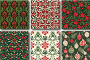 Red Green Christmas Patterns, a Pattern Graphic by DreamCafeArt (Thumbnail 4 of 6)