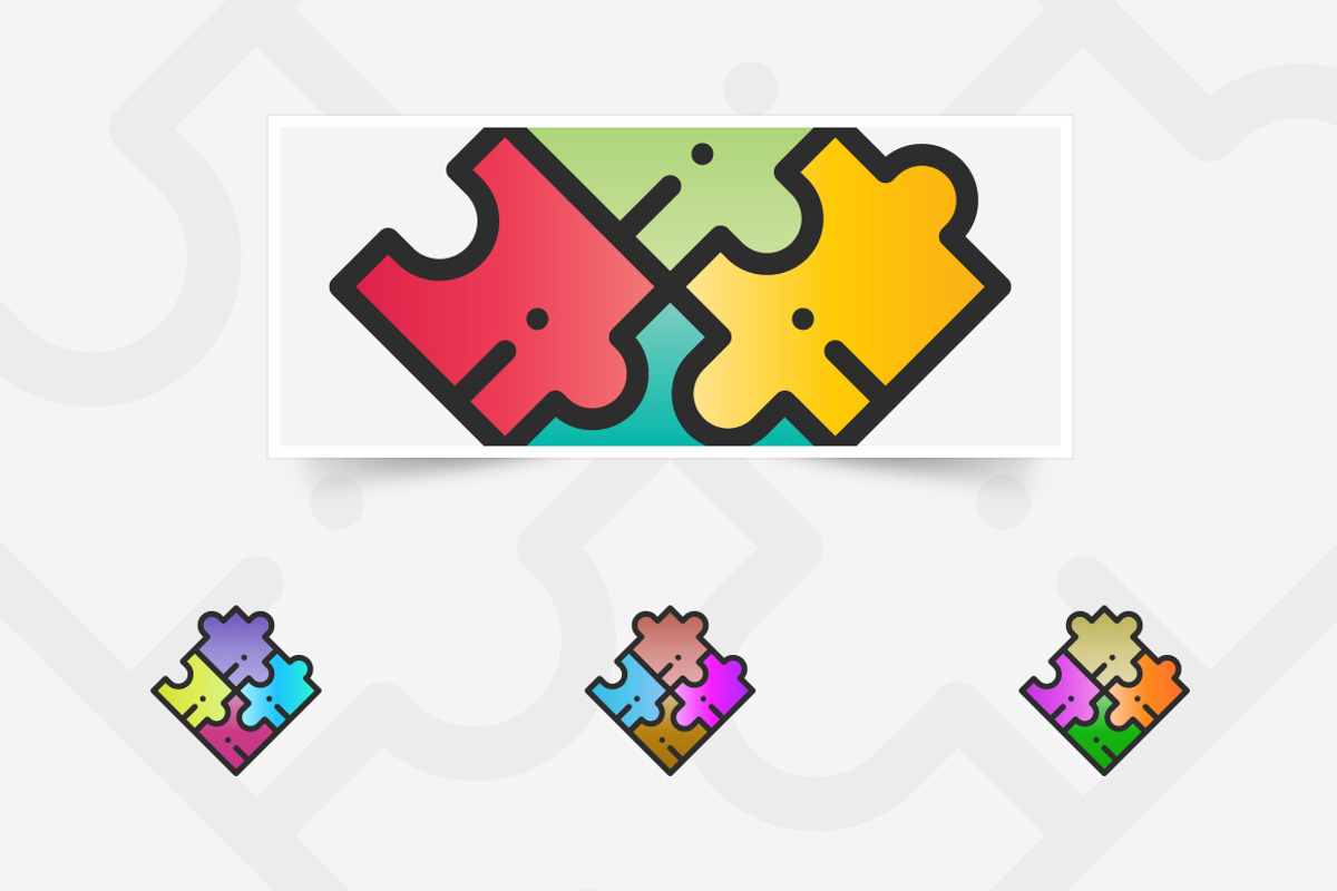 Puzzle Logo, a Branding & Logo Template by MAOV (Photo 2 of 5)