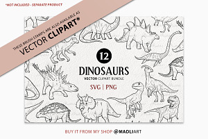 Dinosaur Procreate Brush Stamps