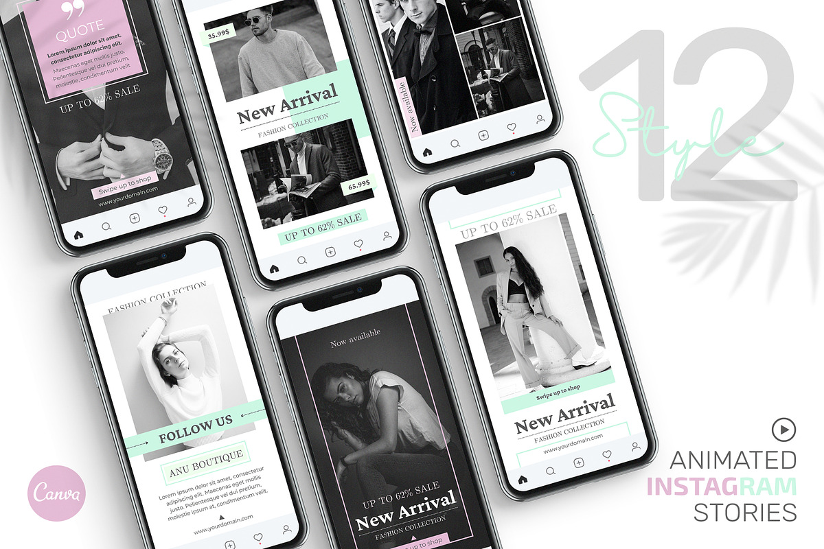 Canva Animated Instagram Stories, a Social Media Template by UP Studio (Photo 1 of 7)