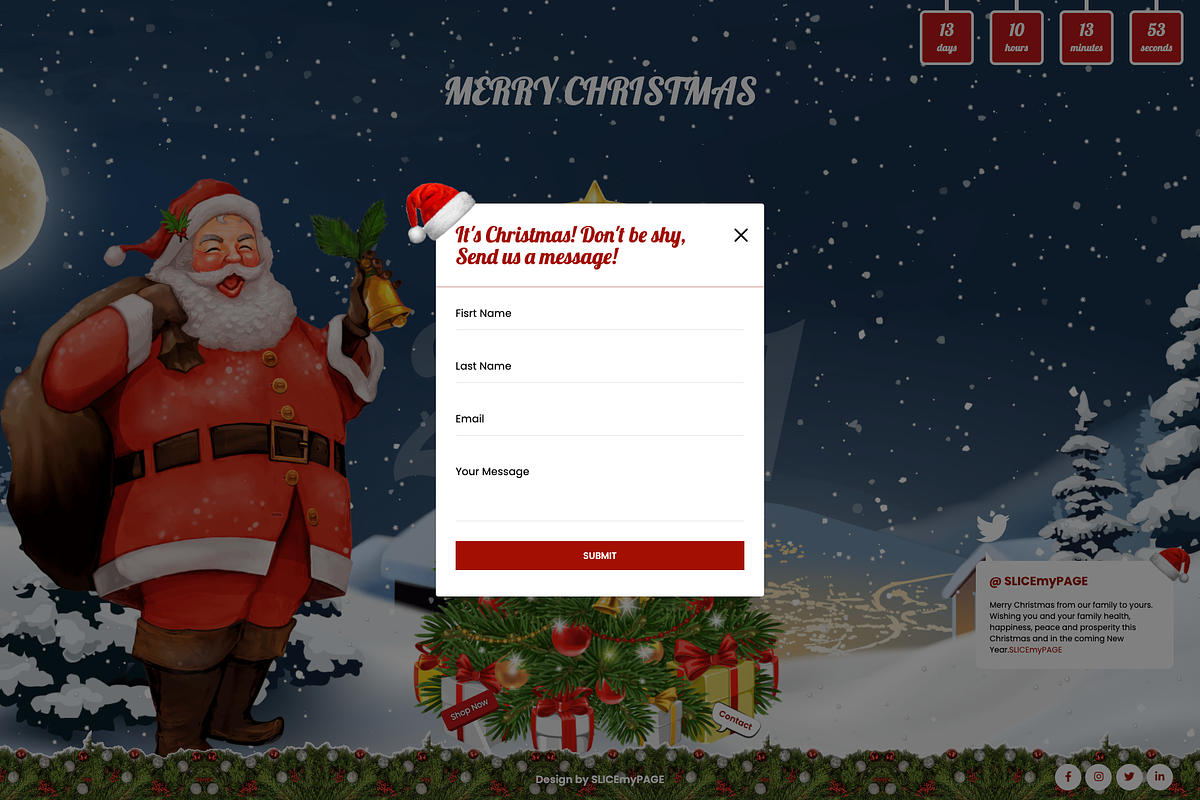 SMP-Xmas Html Landing Pages, a Landing Page Template by SLICEmyPAGE (Photo 4 of 6)