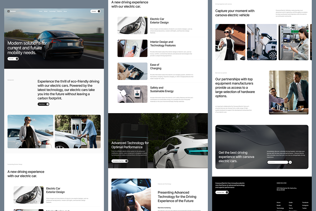 Carsova - Electric Car Landing Page, a Landing Page Template by SundayWorkTeam (Photo 3 of 4)