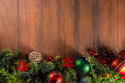 High-colored Christmas and New Year background, a Holiday Photo by Rimma