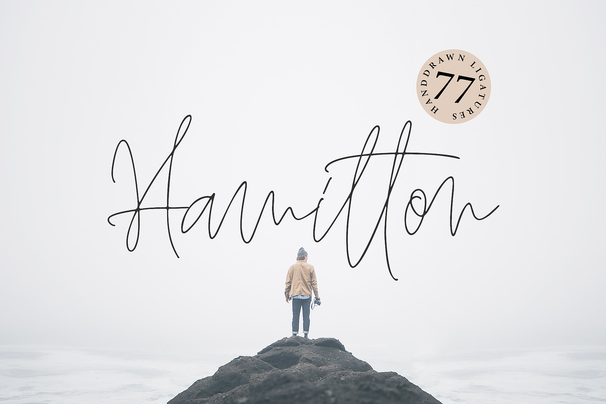 HAMILTON SIGNATURE font, a Handwritten Font by supfonts (Photo 1 of 9)