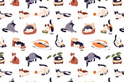 Funny cats set, banner, patterns, an Animal Illustration by PaperTrident (Thumbnail 8 of 8)
