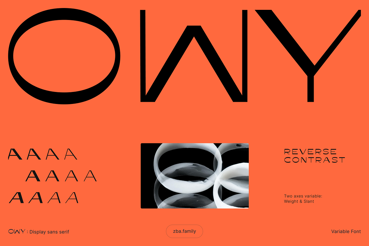 OWY Display font, a Sans Serif Font by ZIEBA (Photo 1 of 10)