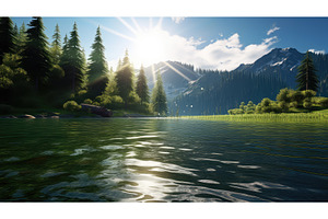 outdoors lake splash ai generated, a Sports & Recreation Photo by pikepicture
