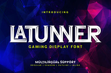 Latunner - Gaming Display Font