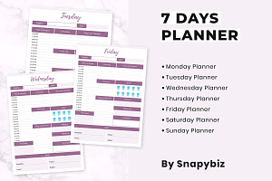 Printable 7 Day Planner