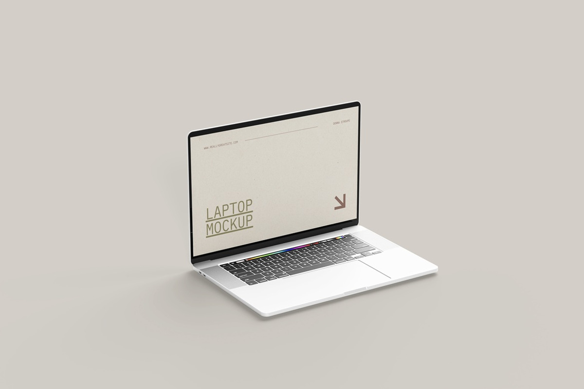 High Quality Laptop Mockup, a Mac Mockup by Ataku Design (Photo 2 of 11)