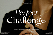Perfect Challenge Serif Family, a Serif Font by Mulkan Nazir (Thumbnail 1 of 22)