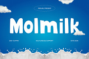 Milk Product – Molmilk Font, a Handwritten Font by Stylin Studio (Thumbnail 1 of 8)