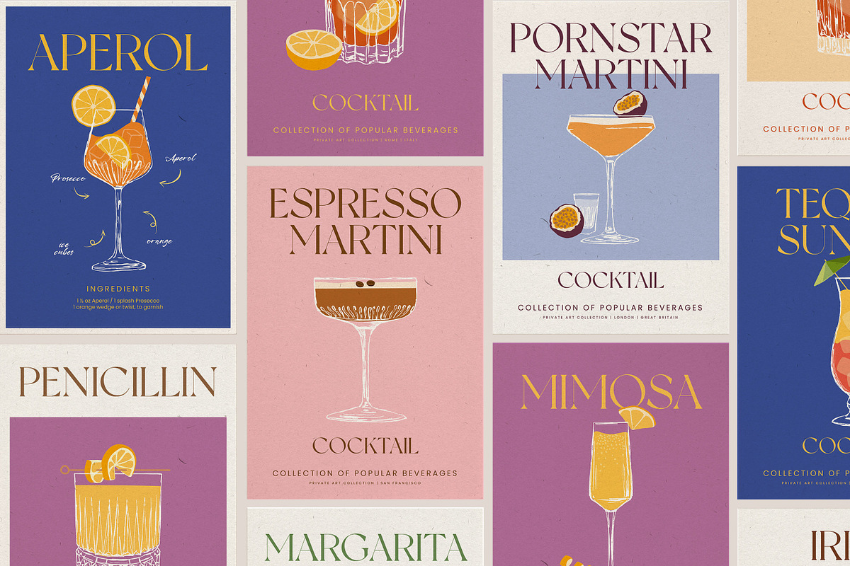 Cocktail Prints Posters, an Object Graphic by iStar Design (Photo 6 of 14)