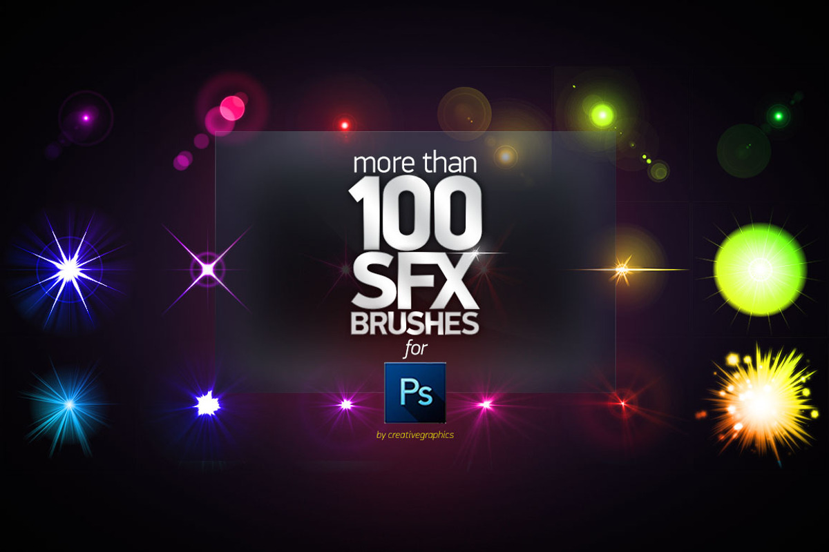 +100 PS SFX BRUSHES, a Brush Add-On by Creative Graphics (Photo 5 of 6)