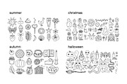 Hand-drawn Doodles Bundle of Bundles, an Object Graphic by Kristina Chistiakova (Thumbnail 2 of 5)