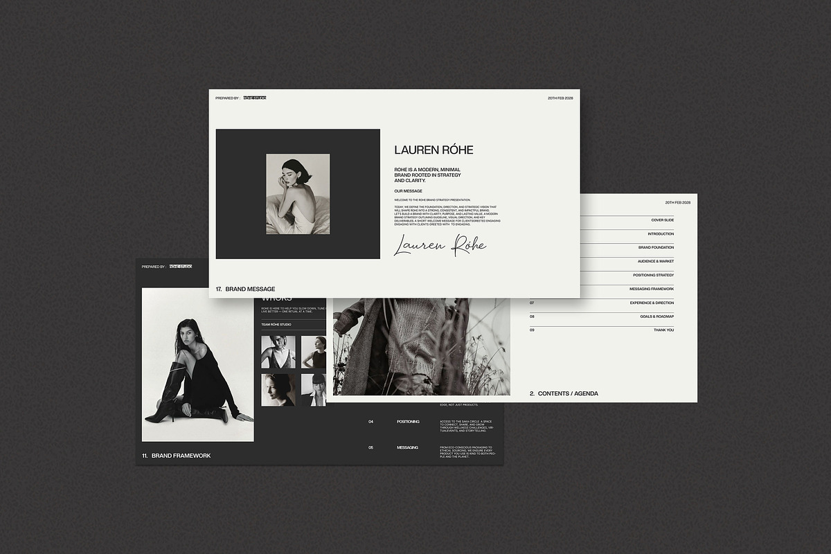 Róhe | Brand Strategy Template, a Presentation Template by Graphpexel (Photo 5 of 9)