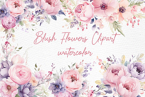 Watercolor Blush Peonies Flowers PNG, an Illustration by LeCoqDesign