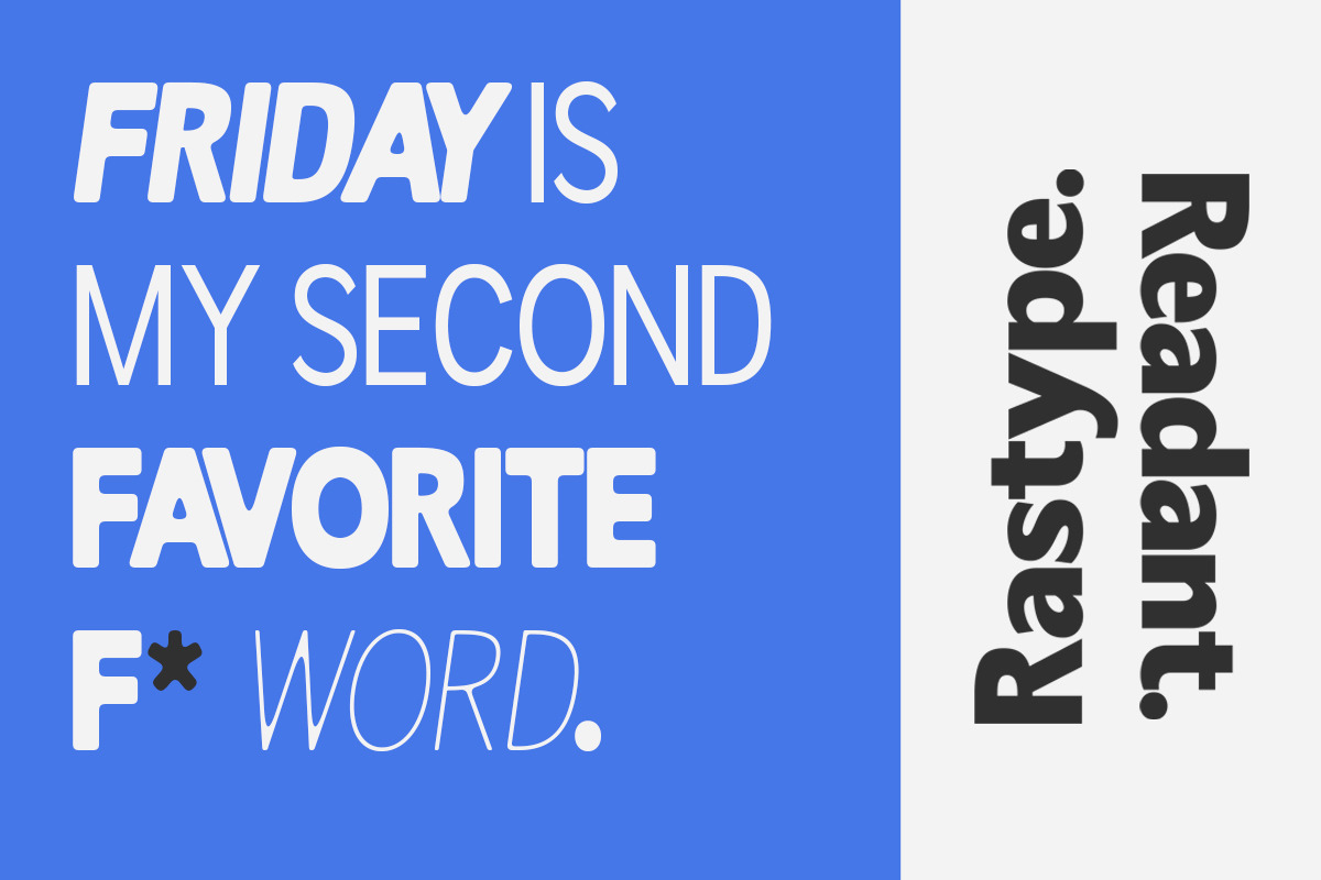 Readant Condensed - Family Font, a Sans Serif Font by Rastype (Photo 3 of 10)