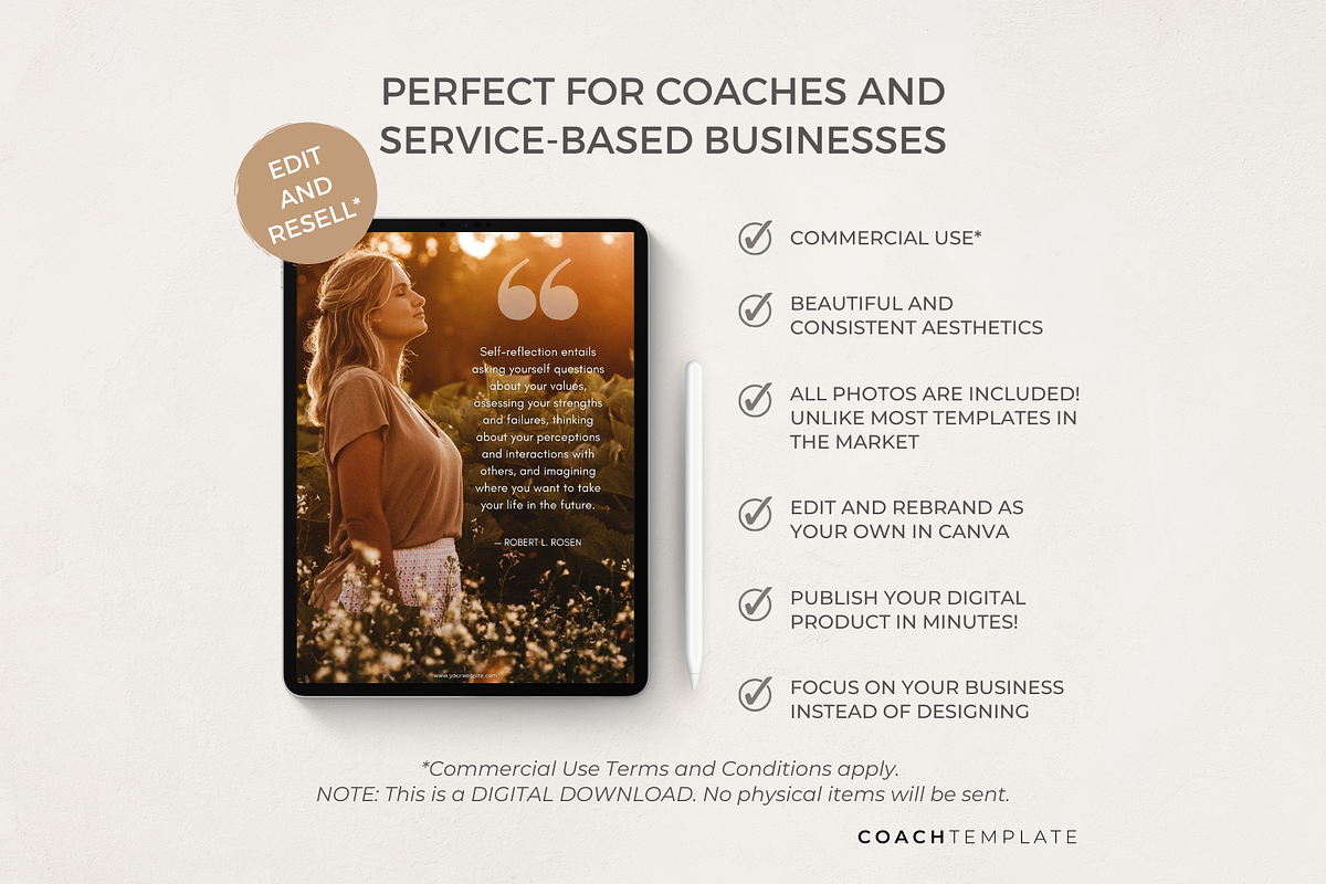 Goal Setting Workbook Template Canva, a Brochure Template by COACHTEMPLATE (Photo 4 of 10)