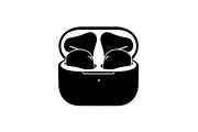 50 Wireless Earbuds Silhouette Icon, an Illustration by abu67222 (Thumbnail 39 of 51)
