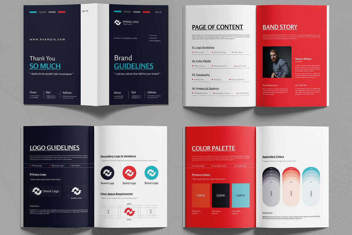 Brand Guideline Template, a Brochure Template by MightyDesign (Photo 2 of 6)