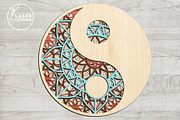 Mandala YIN YANG Multilayer Wall Art, a Design Template by LaserCutano (Thumbnail 4 of 7)