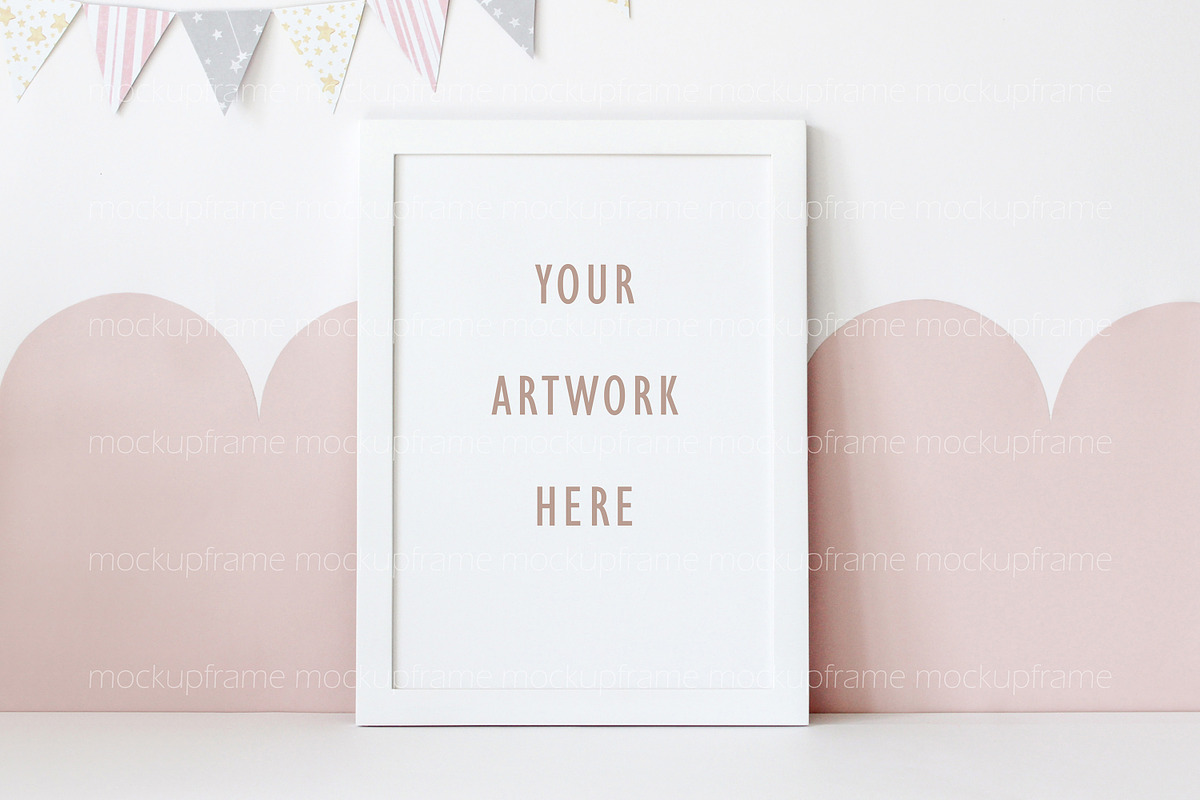 Frame Mockup 3x4 Nursery Digital Art, a Print Template by BirdieFrames (Photo 2 of 3)
