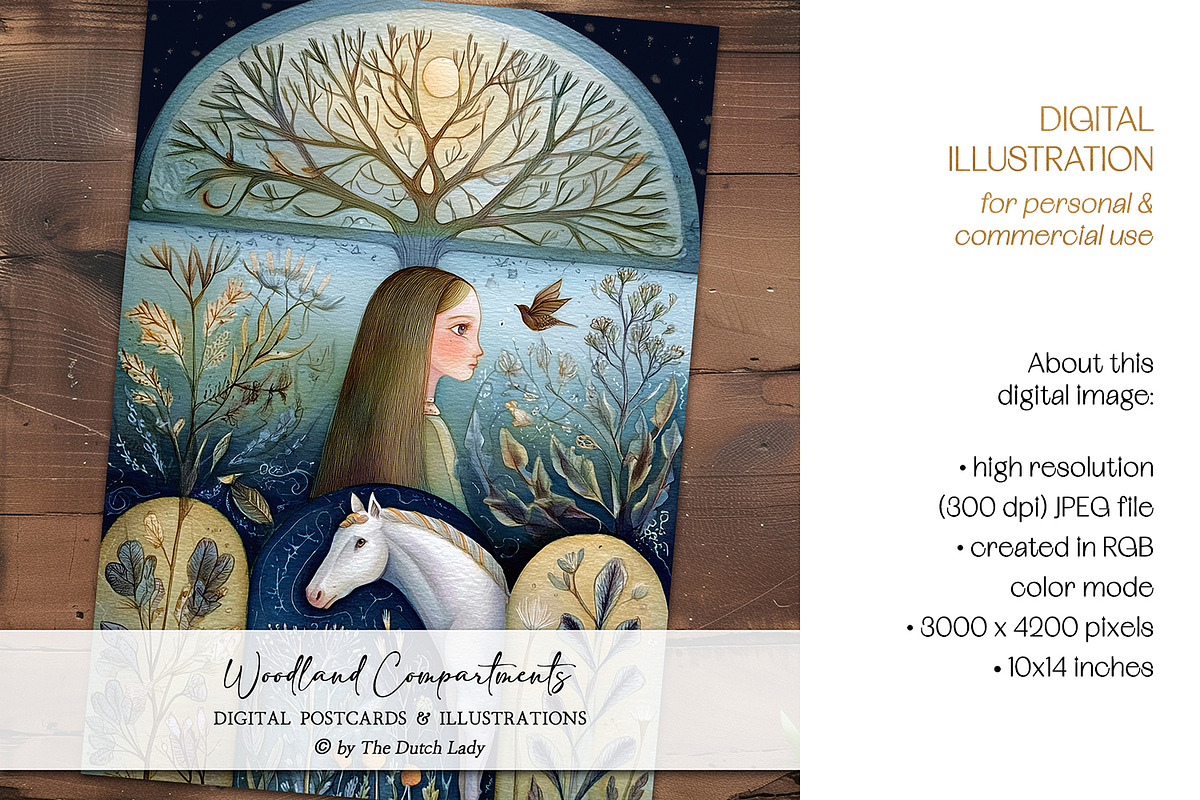 Woodland Compartments Illustrations, a Decorative Illustration by The Dutch Lady Designs (Photo 4 of 7)