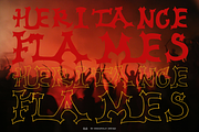 Heritance Flames Font, a Font by madeDeduk (Thumbnail 1 of 10)