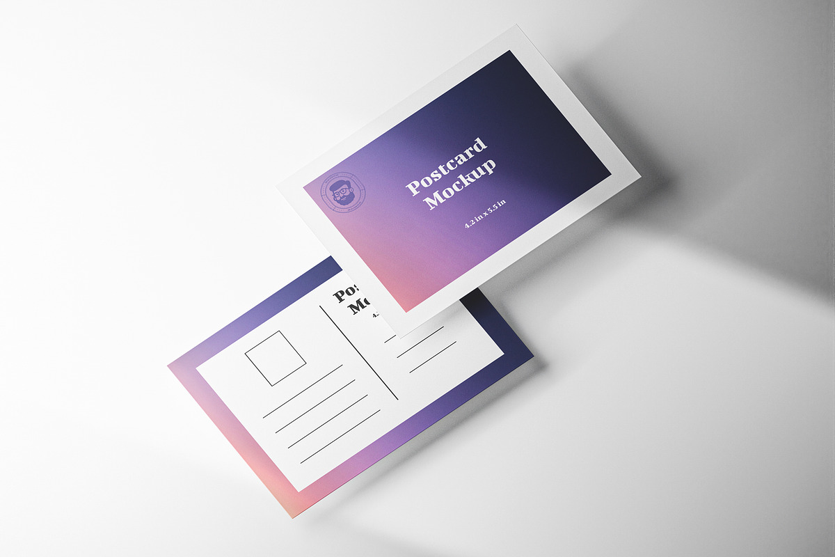 Postcard Mockup, a Card Template by Designer Dude