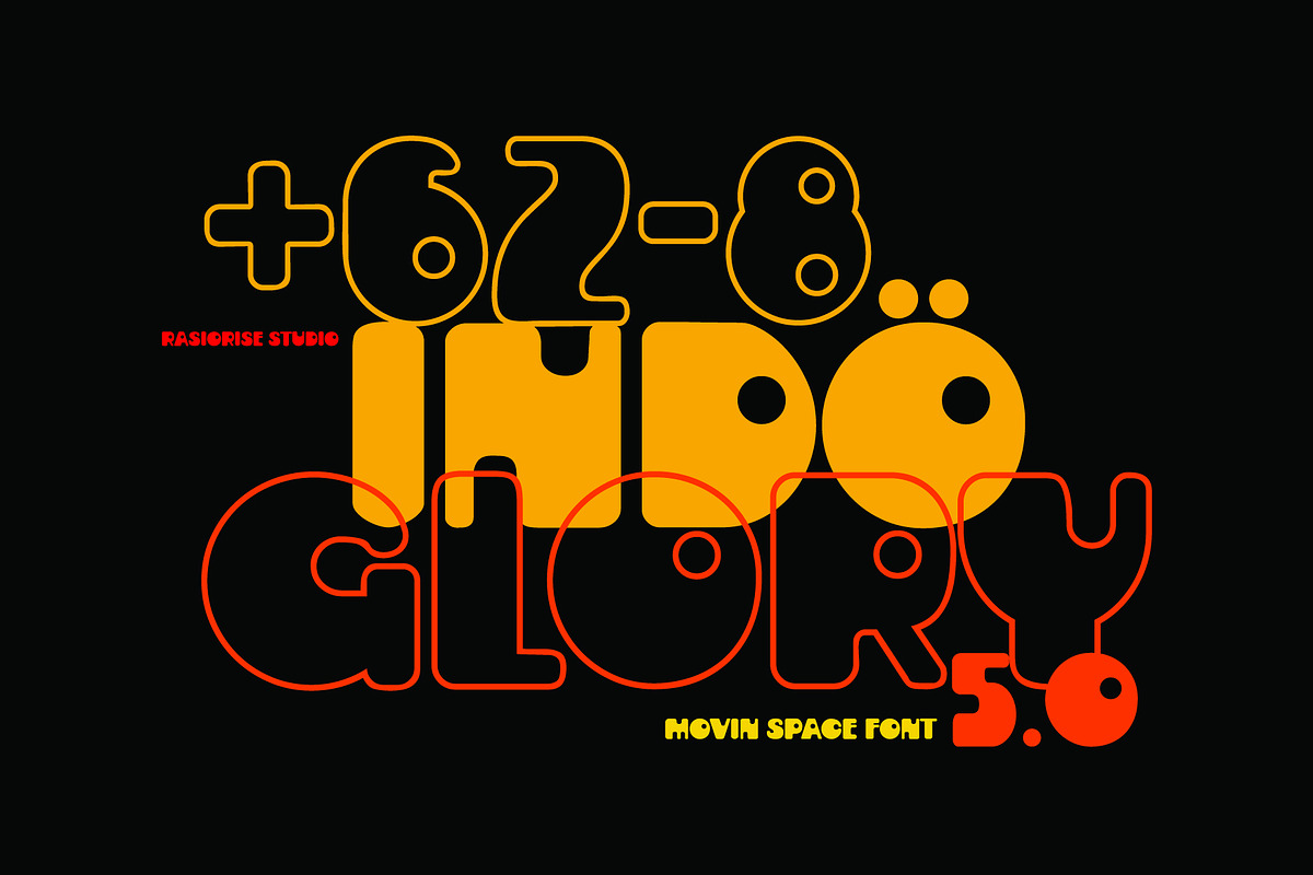 Movin Space a Y2K Game Font, a Sans Serif Font by Rasiorise Studio (Photo 8 of 8)