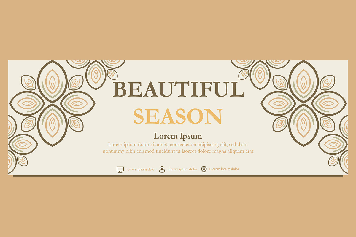 Abstract Floral Banner Template, a Marketing Template by sekitarief (Photo 1 of 3)