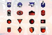 16 Space (Mars Themed) Logos, a Branding & Logo Template by Roman Paslavsky (Thumbnail 2 of 8)