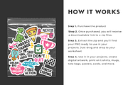 Cool Motivational Stickers, an Object Graphic by Nina Shaw (Thumbnail 6 of 10)