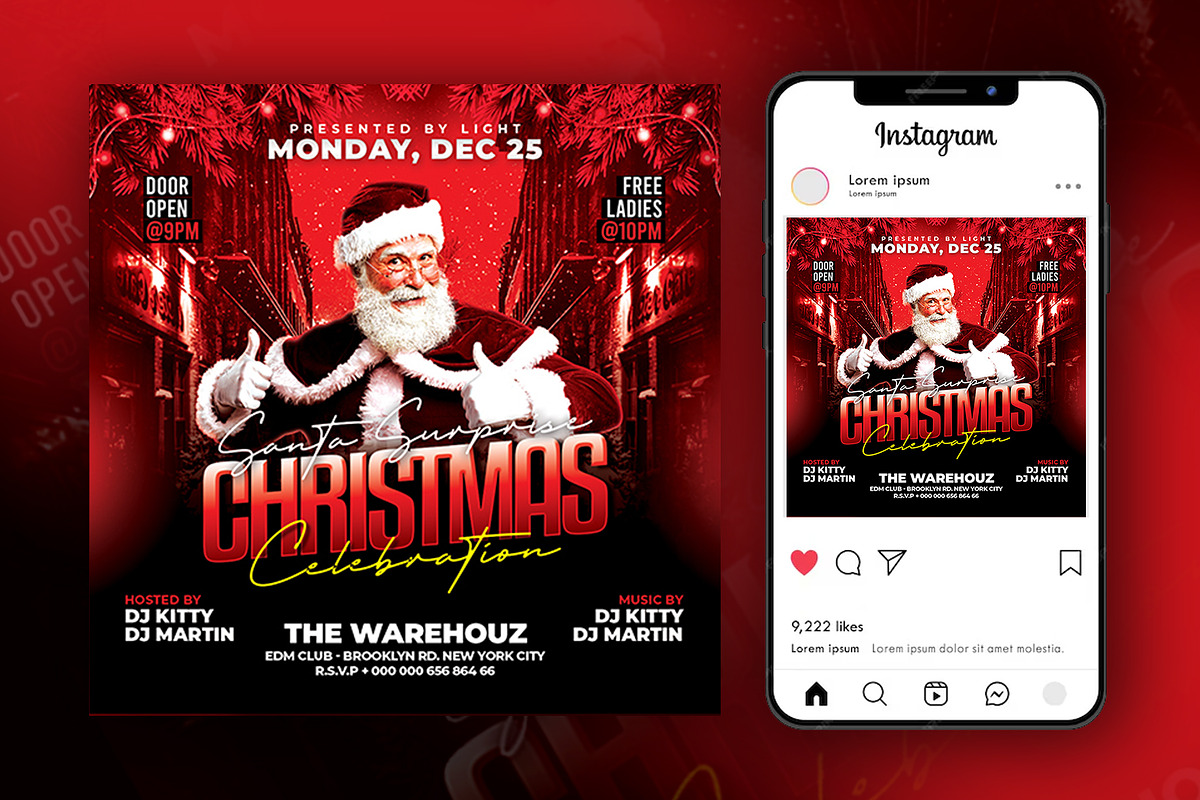 Christmas Flyer Template, a Flyer Template by Artonix (Photo 2 of 3)