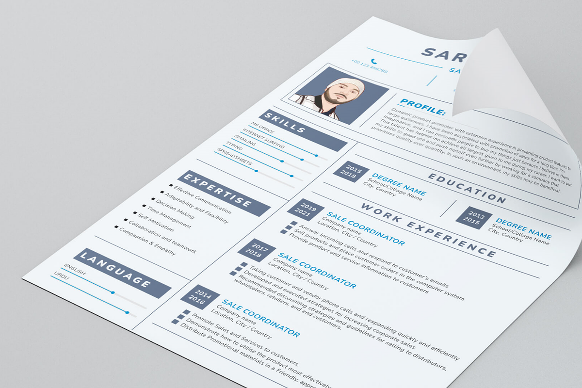 Editable Resume/CV Template