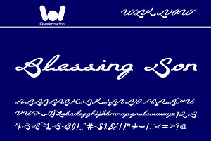 Blessing Son Font