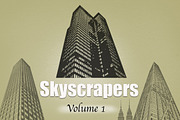 Skyscrapers- vector/brush set, an Illustration by BusOne (Thumbnail 2 of 2)