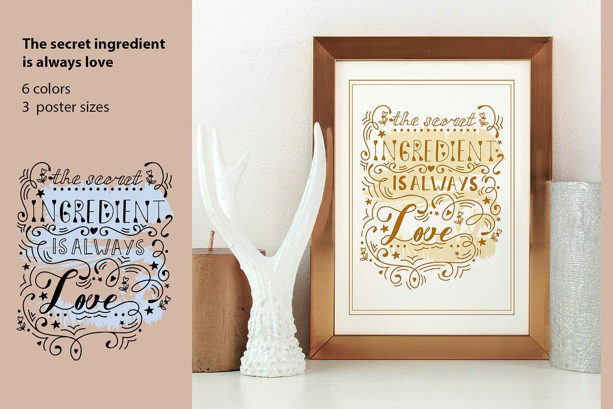 3 typography posters, an Education Illustration by Olillia (Photo 5 of 13)