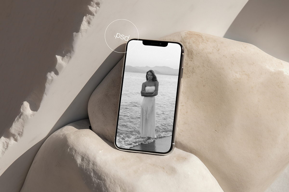 Minimalist iPhone Mockup | Neutral, an iPhone Mockup by The Ethical Agency (Photo 1 of 3)