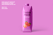 Tetra Pak Prisma Pack Mockup, a Packaging Mockup by Illusiongraphic (Thumbnail 2 of 13)