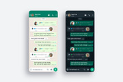 WhatsApp Template PSD Mockup, a Social Media Template by Dilshod Sobirov (Thumbnail 6 of 10)