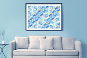 Abstract blue & gold Acrylic smears, an Object Graphic by Julie&Taily (Thumbnail 4 of 21)