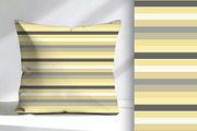 Butter Yellow and Grey Stripe 3, a Pattern Graphic by Sharon Schwalbe (Thumbnail 4 of 6)