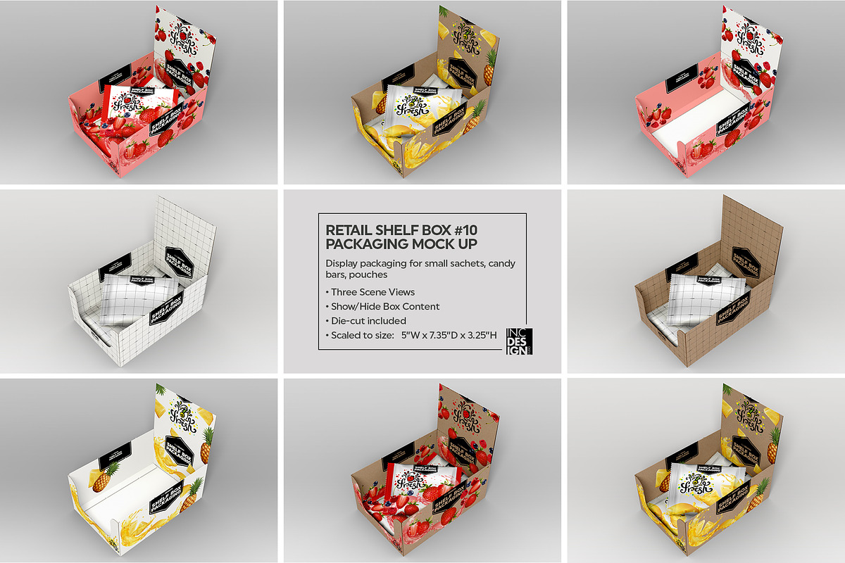 Retail Shelf Box Packaging MockUps2, a Packaging Mockup by INCDesign (Photo 4 of 20)